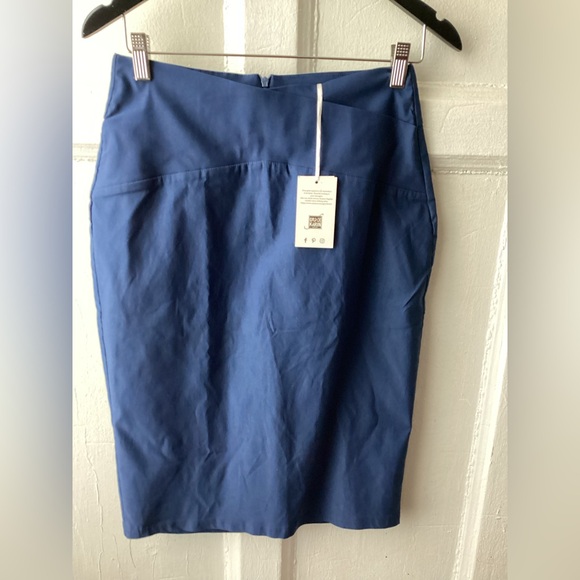 Grace Karin Dresses & Skirts - Grace Karin Blue Pencil Skirt Knee-Length Workwear